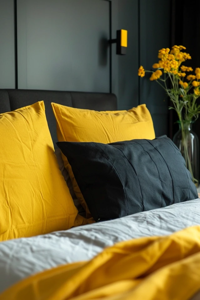 Bold Black and Yellow Bedroom Decor Ideas