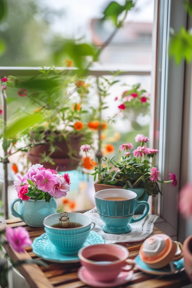 Vintage Dishes and Floral Centerpieces - photo 2