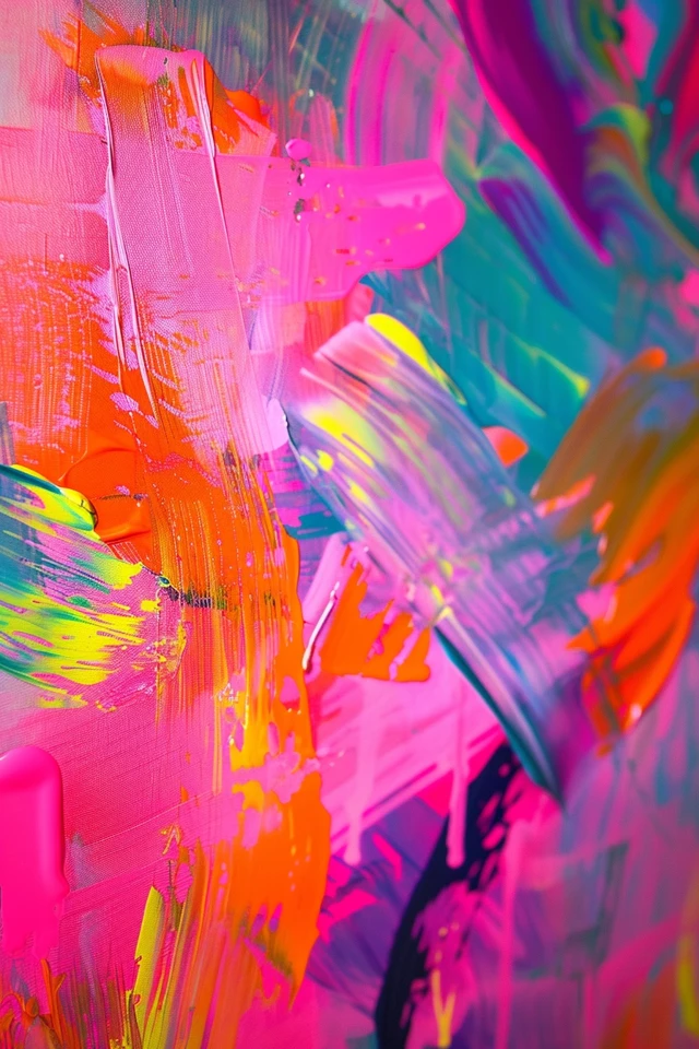 Bright Neon Painting Ideas for Vibrant Artwork