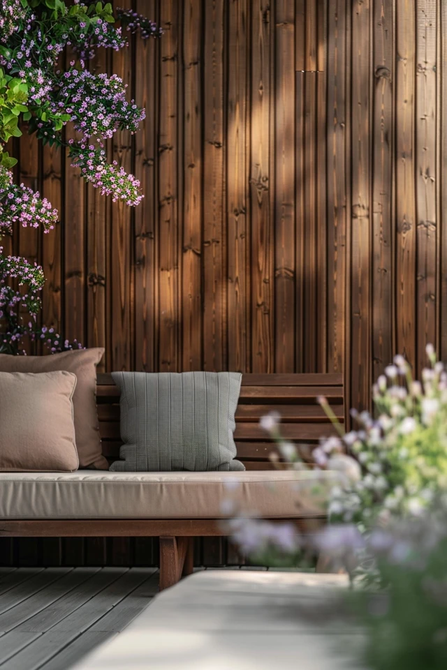 Creative Outdoor Wood Wall Design Ideas