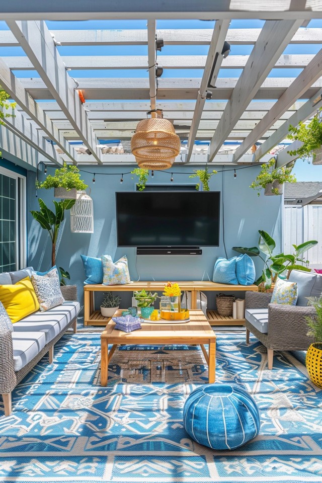 Outdoor Patio Ideas with TV: Stylish Designs