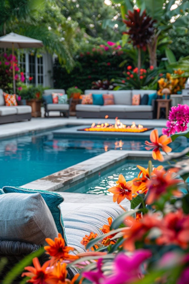 Landscaping Ideas for Pools and Fire Pits