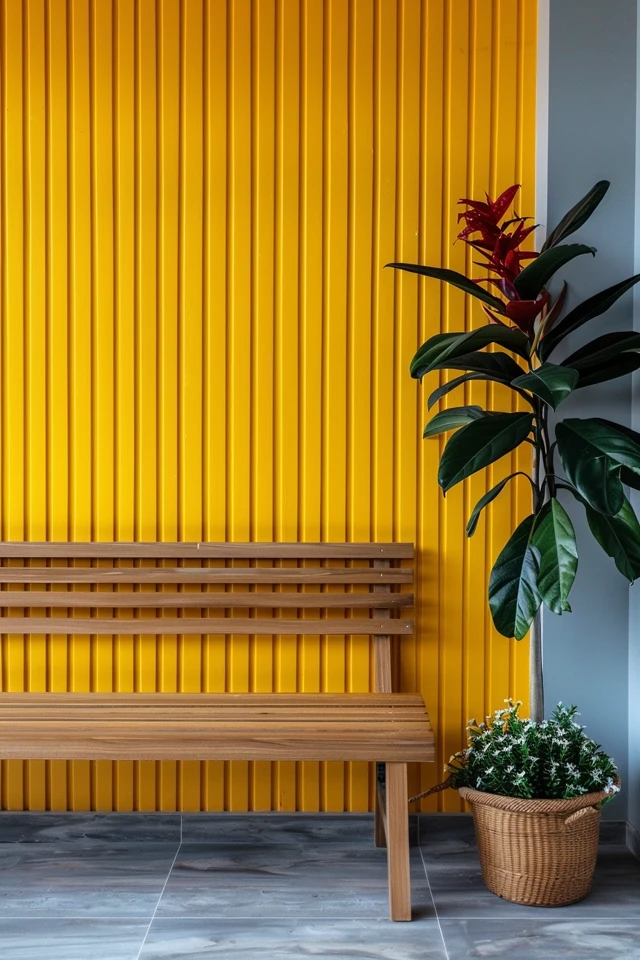 Create a Dramatic Accent Wall with Floor-to-Ceiling Curtains