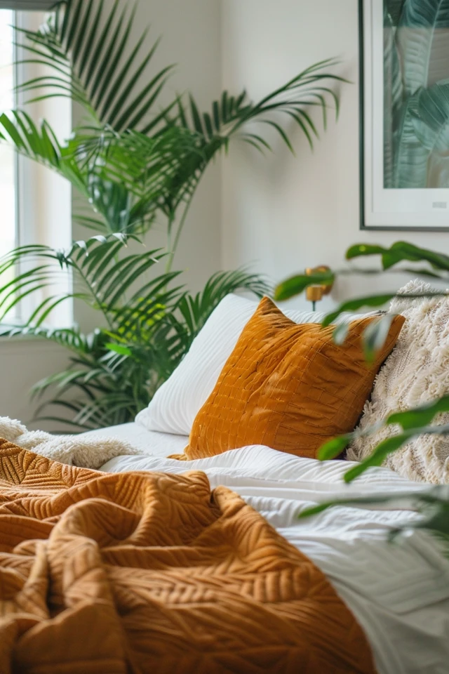 Maximizing Space with Built-In Shelves and Nightstand Alternatives.