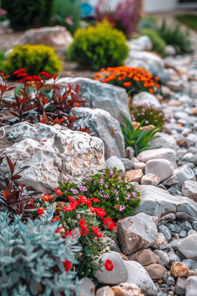 Incorporating Rocks for Different Front Yard Styles