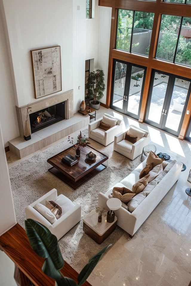 Elevate Your Space: High Ceiling Fireplace Ideas