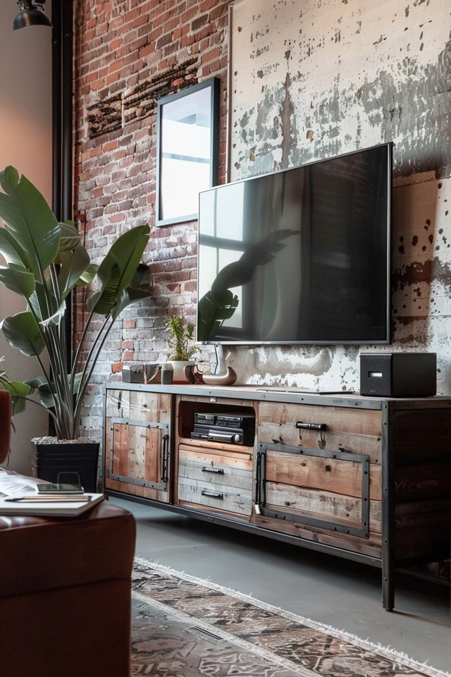 Enhance Your Living Room with an Industrial TV Stand