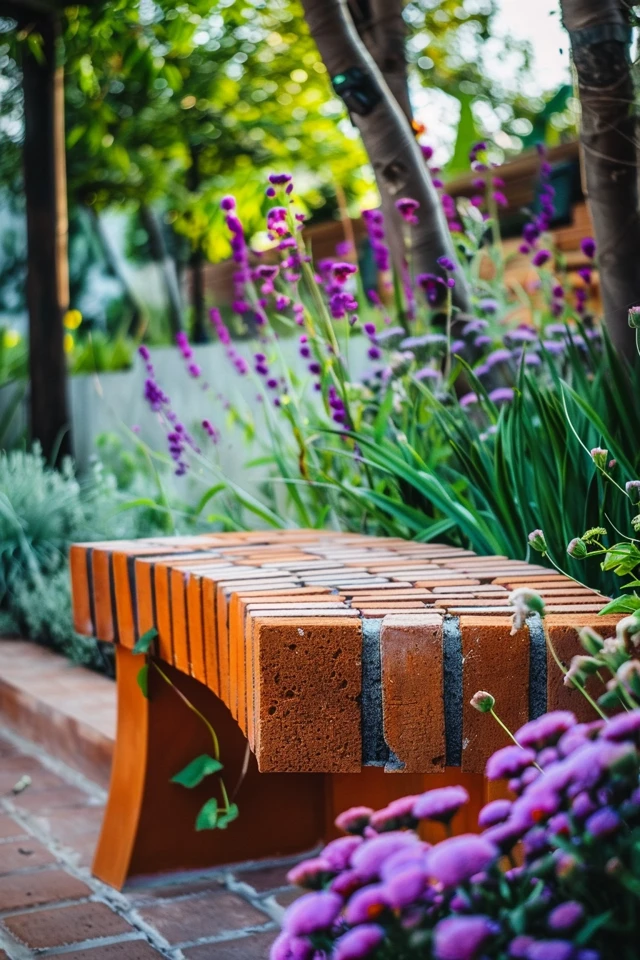 Creative Brick Bench Ideas for Your Patio