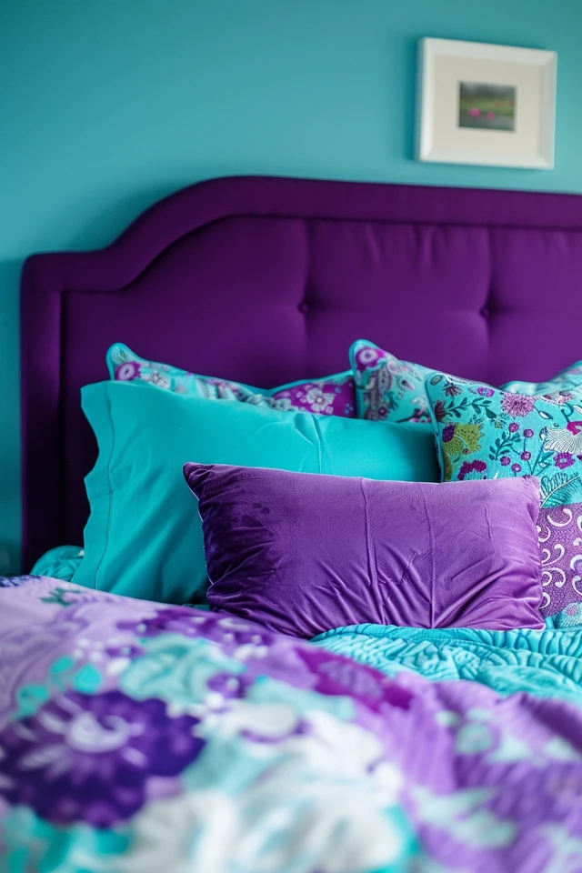 Purple and Turquoise Bedroom Ideas I Adore