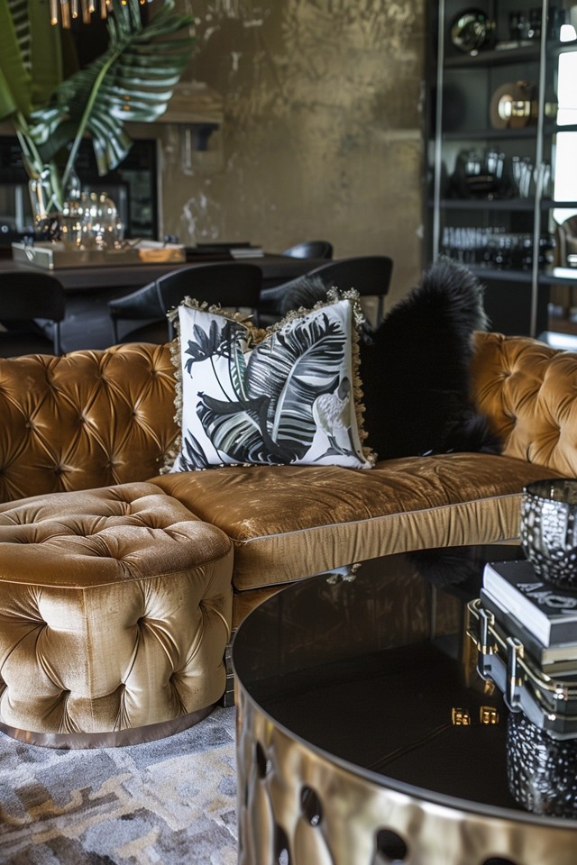 The Power of Metallic Accents in Living Room Designs