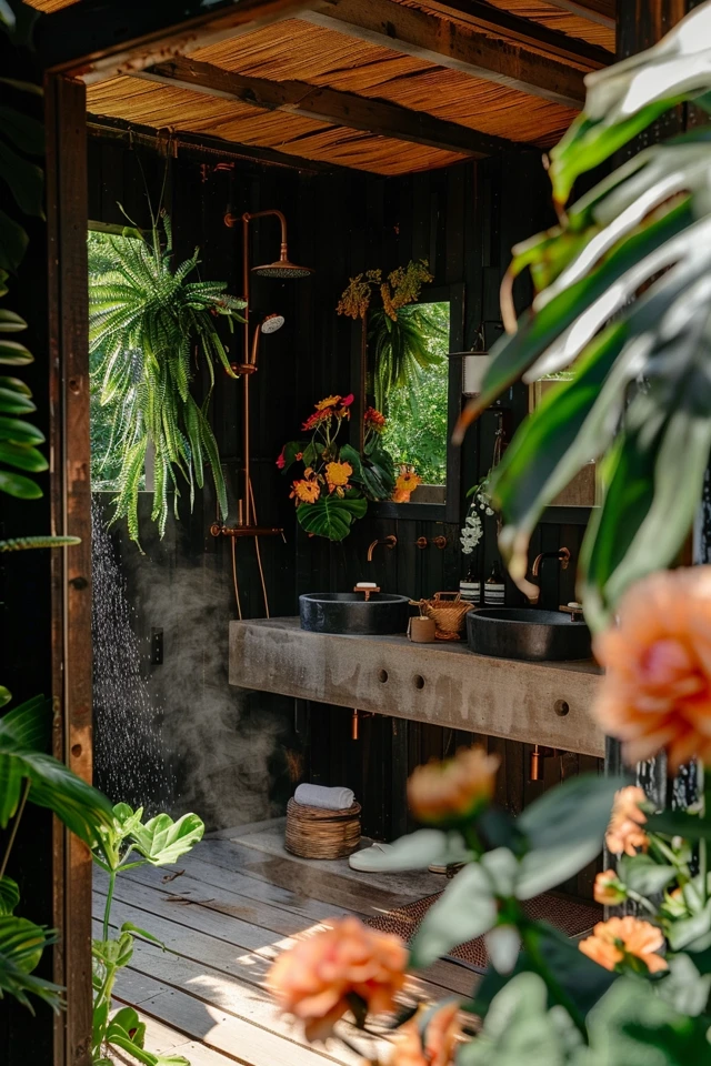 Creative Design Ideas for Rustic Outdoor Bathrooms