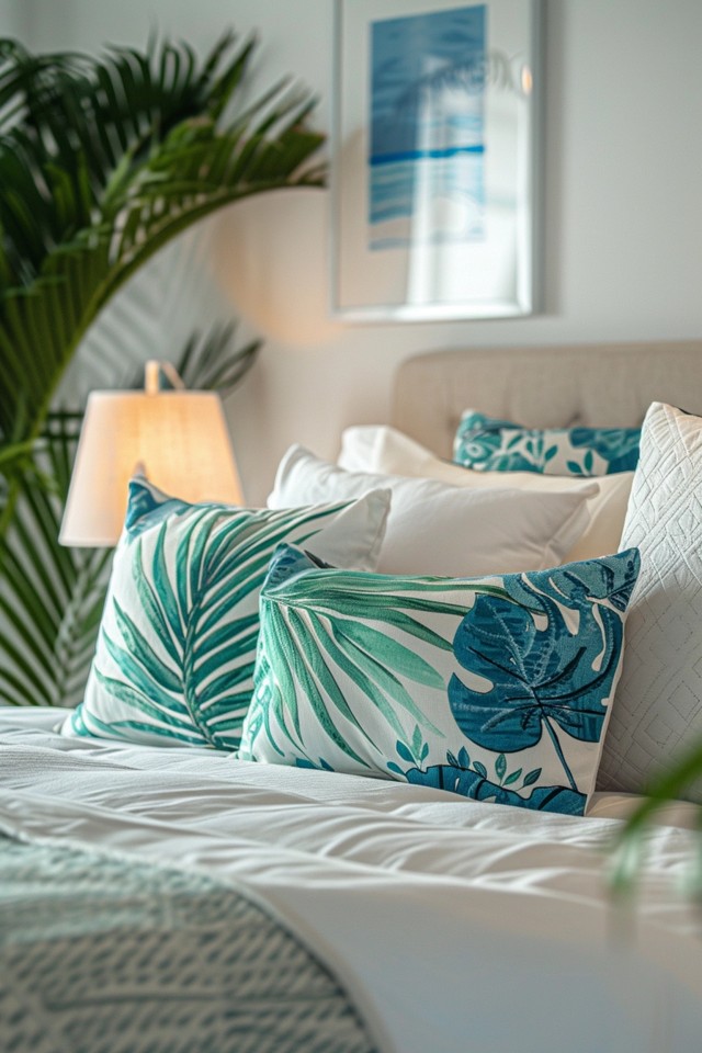 Evoking the Sea with Patterned Wallpaper and Textiles