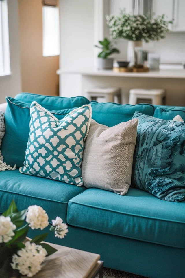 Teal and Gray Living Room Ideas | Fresh Decor Tips