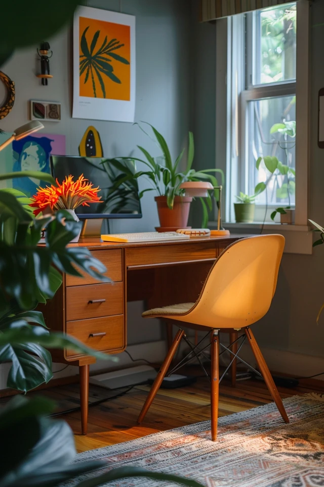Mid-century Modern Office Decor Ideas