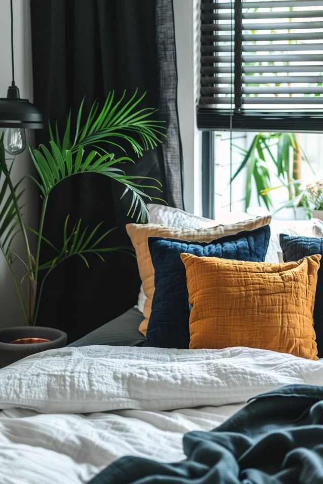 Incorporating Black and Grey Colors in the Bedroom.