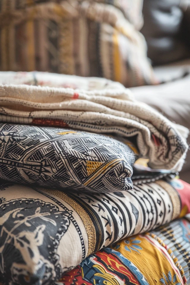 Patterns and Colors in Thanksgiving Theme Textiles