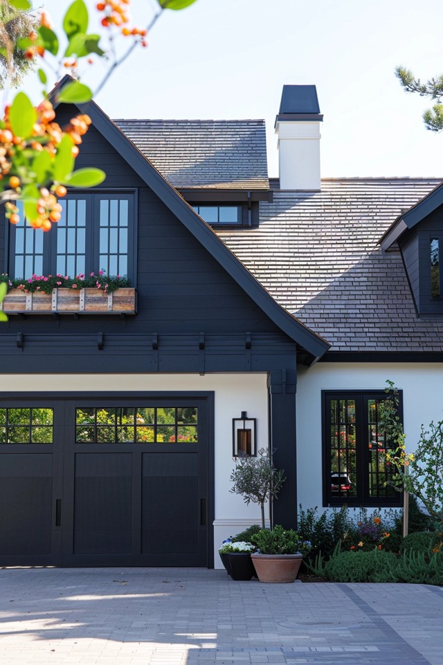 Modern Black and White House