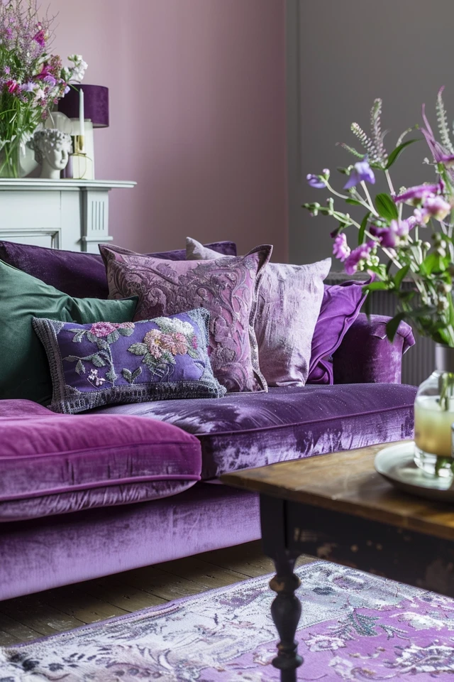 Choosing the Right Purple and Grey Color Scheme for Your Living Room