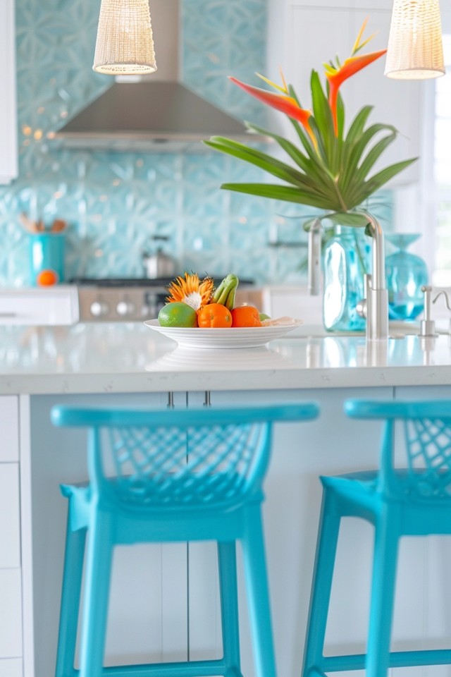 Modern Coastal Kitchen: Bright Beachy Decor