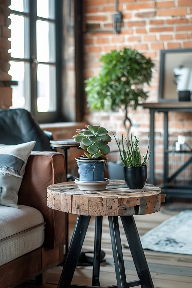 The Stylish Appeal of Industrial Side Tables