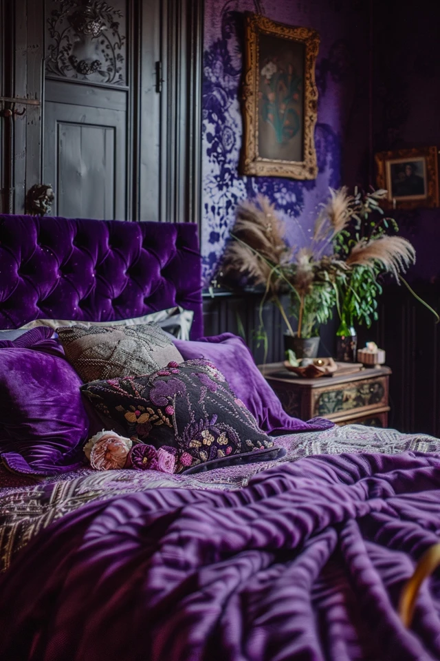 My Favorite Purple Gothic Bedroom Inspirations