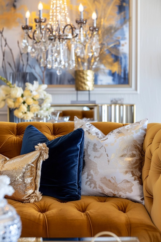 Chic Gold Accents for Glam Home Style