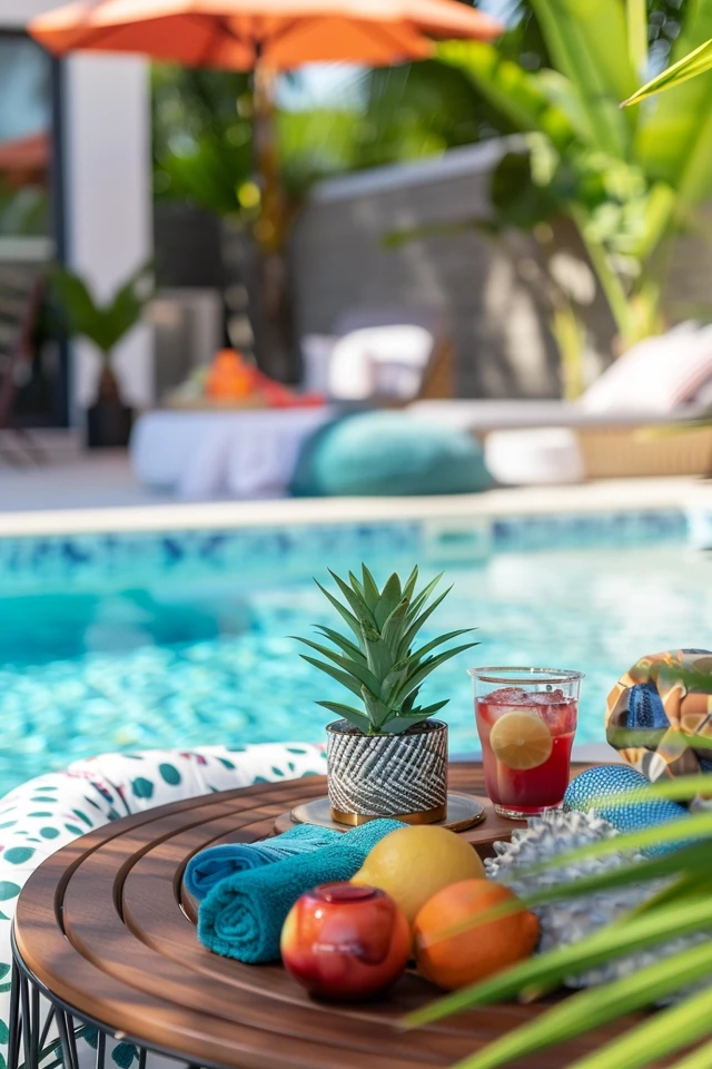 DIY Hot Tub Table Ideas