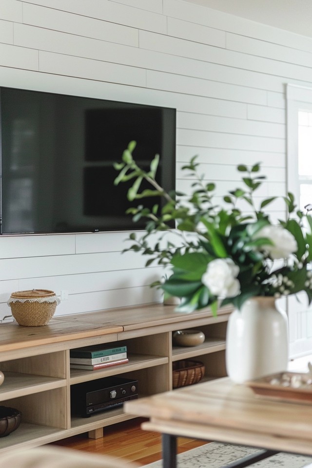 Chic Shiplap TV Wall Ideas for Your Living Space