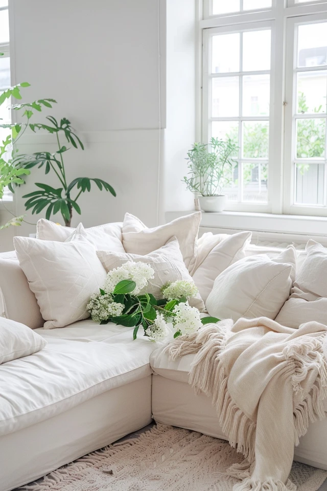 Small White Sectional Sofa for Cozy Living Spaces