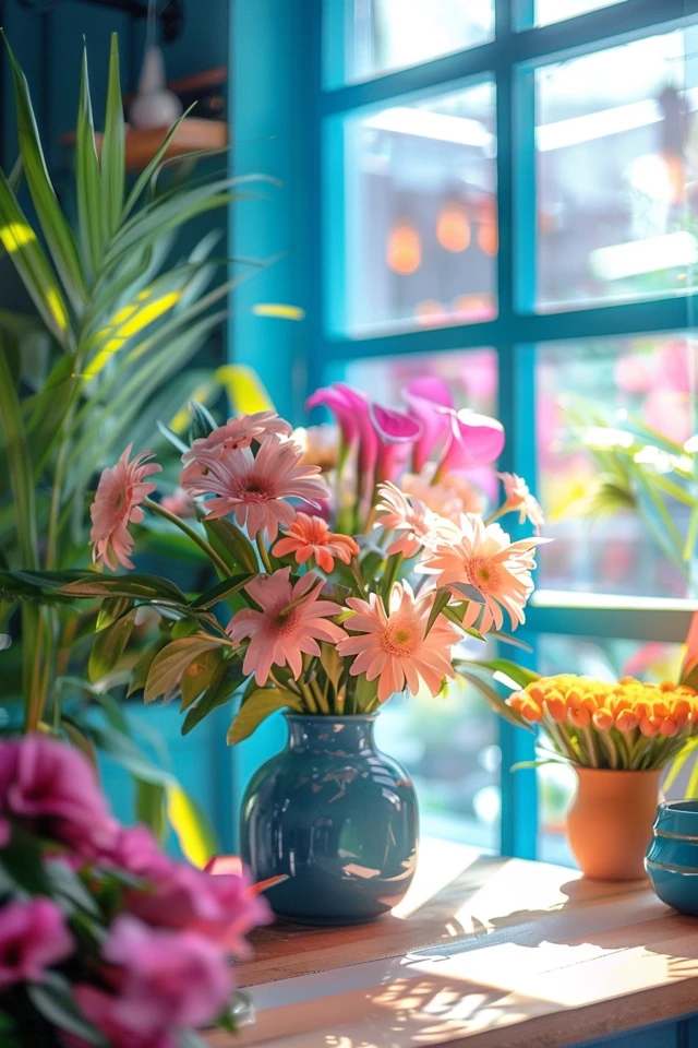 Eclectic art room styling
