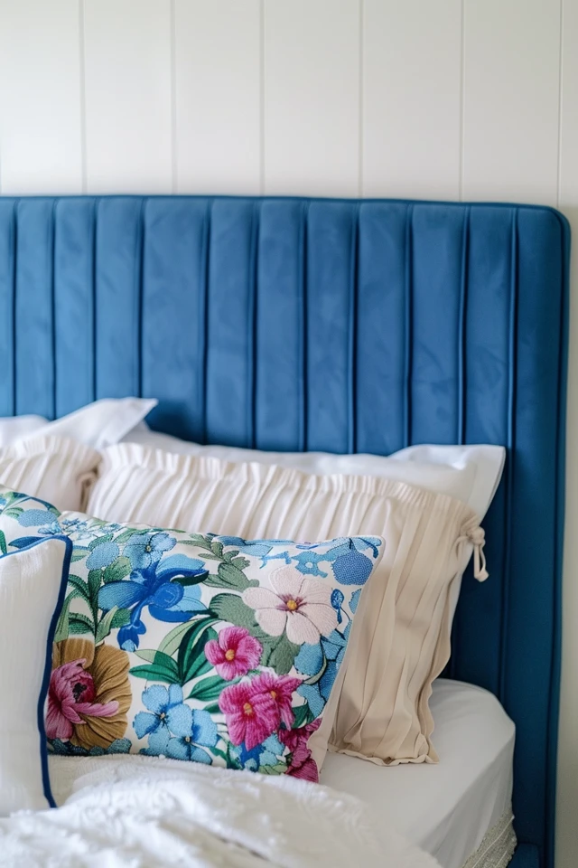 The Impact of a Blue Headboard on Bedroom Design