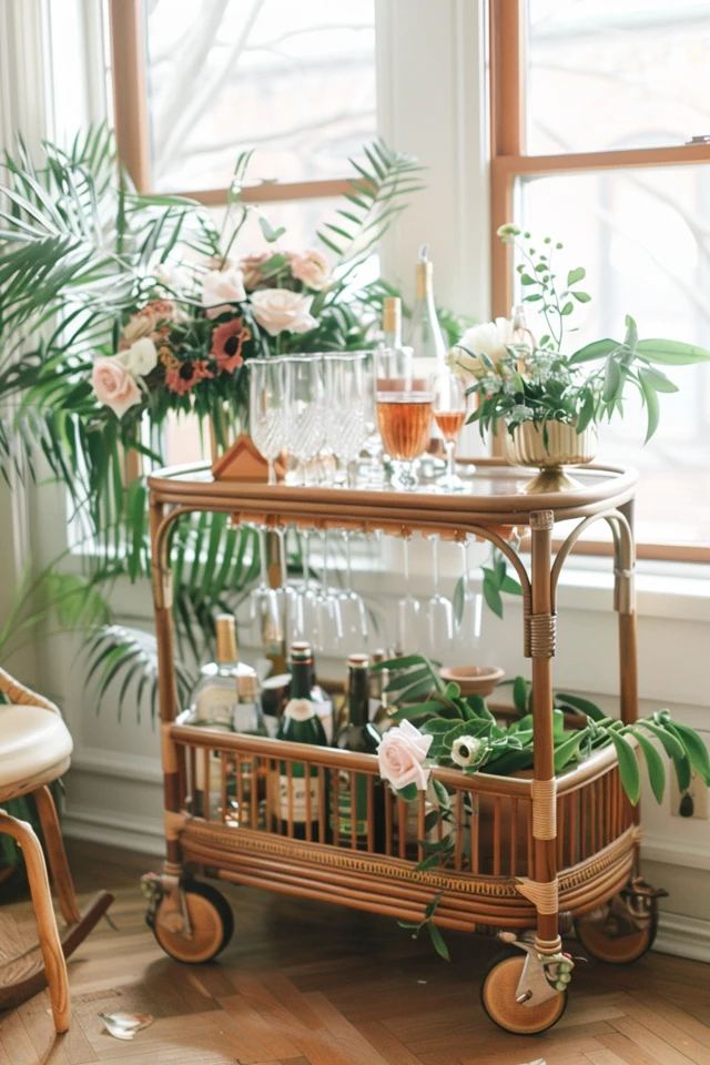 Embracing Eclectic Design: Bohemian Bar Cart Ideas