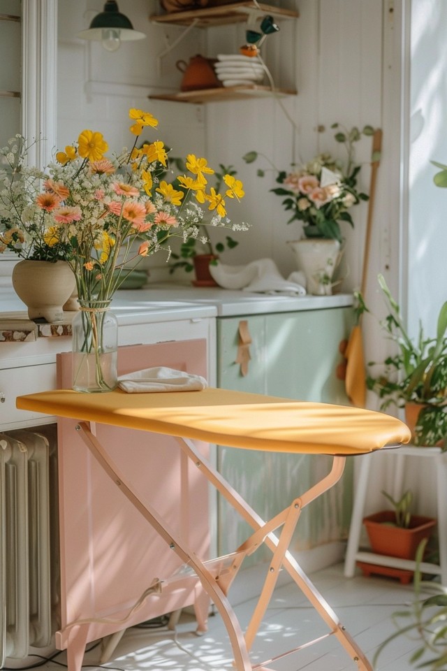 Opt for an ironing board cabinet for a neat and tidy solution