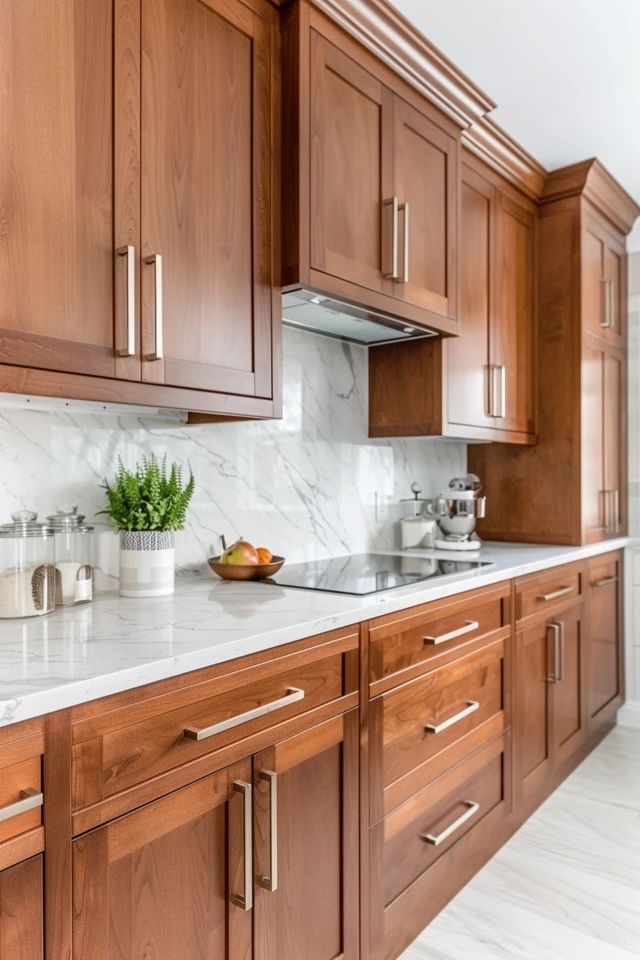 Backsplash Ideas Cherry Cabinets: Modern Styles