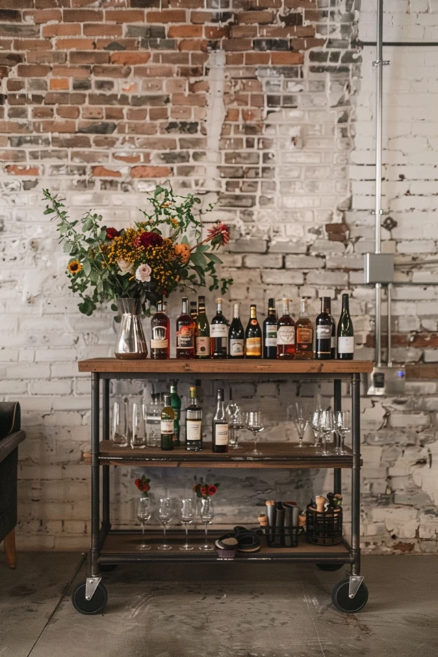 Adore Decor Riley 3-Tier Bar Cart by Adore Decor