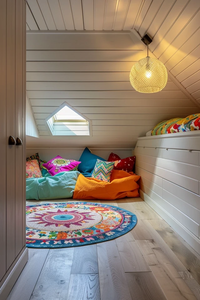 Attic Bedroom for Two Girls: A Surprise Makeover