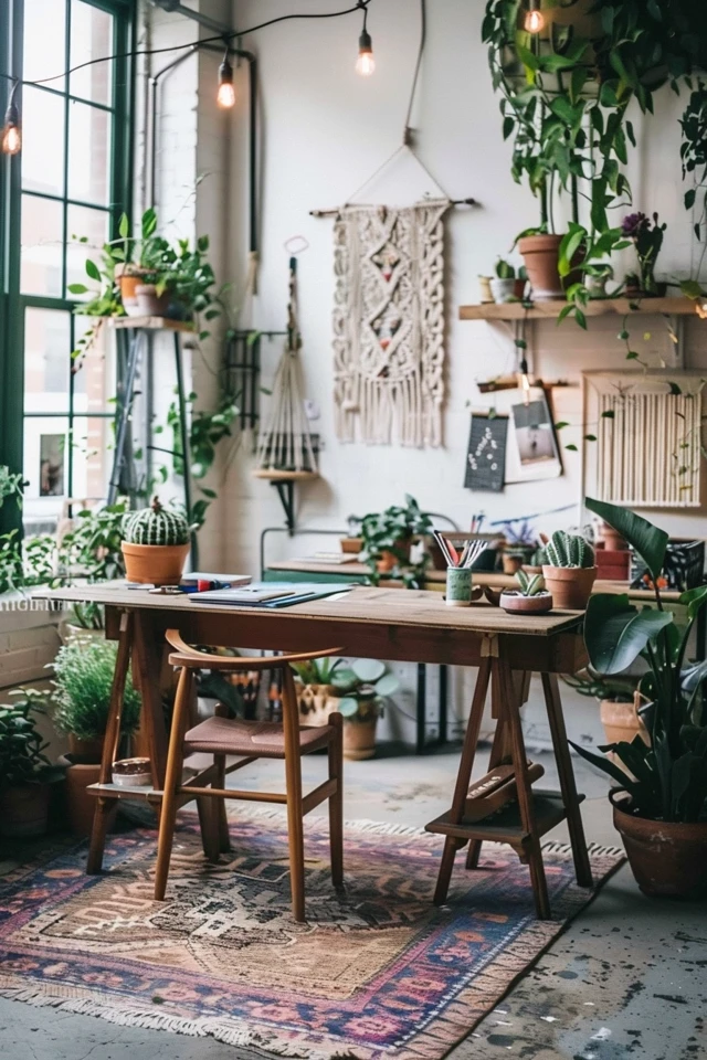Curate Your Bohemian Workspace