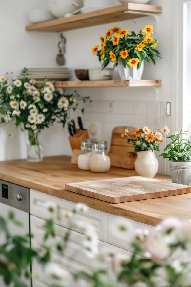 Backsplash Ideas for Traditional Butcher Block Counters