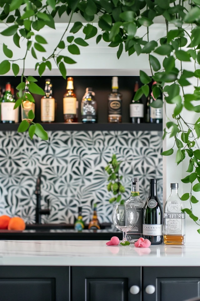 Wet Bar Backsplash Ideas for Chic Home Bars