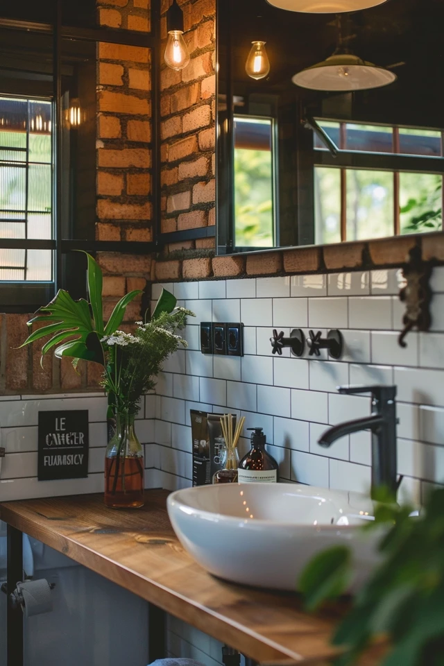 Styling an Industrial Bathroom