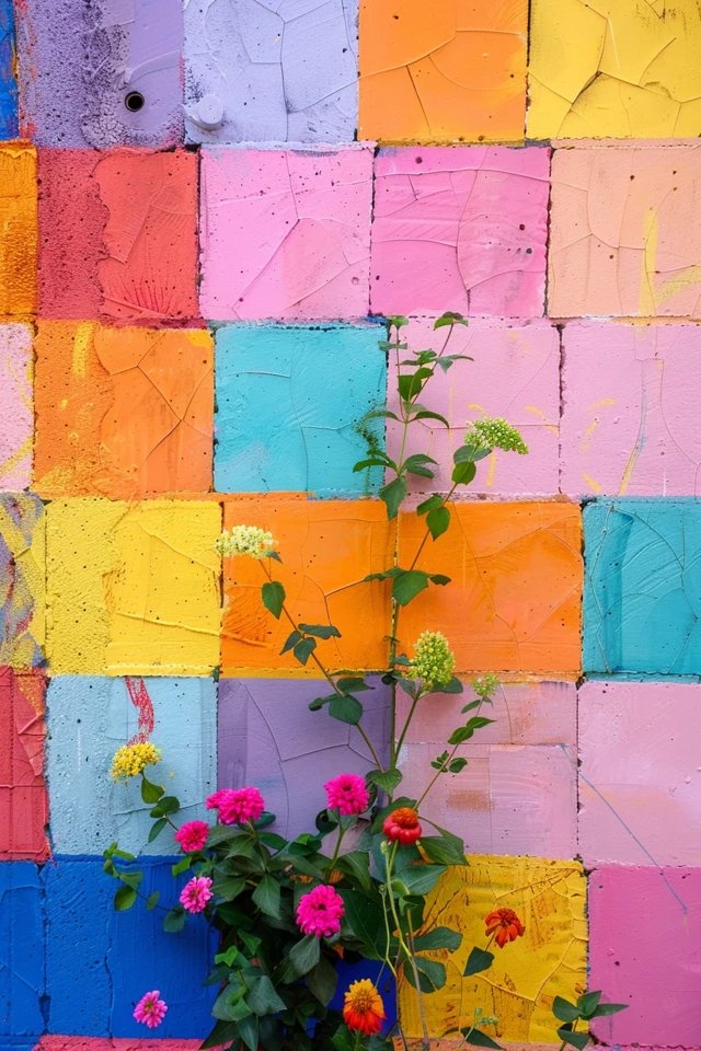 Creative Cinder Block Wall Painting Ideas