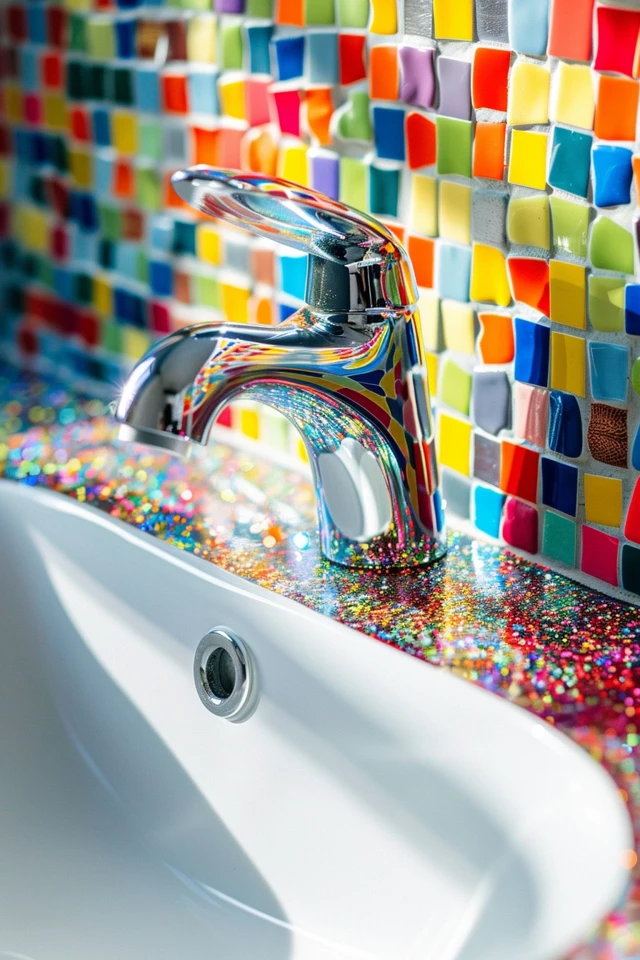 Sparkle Up Your Space: Glitter Grout Bathroom Ideas