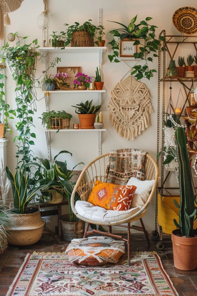 Versatility of Bohemian Shelving Units