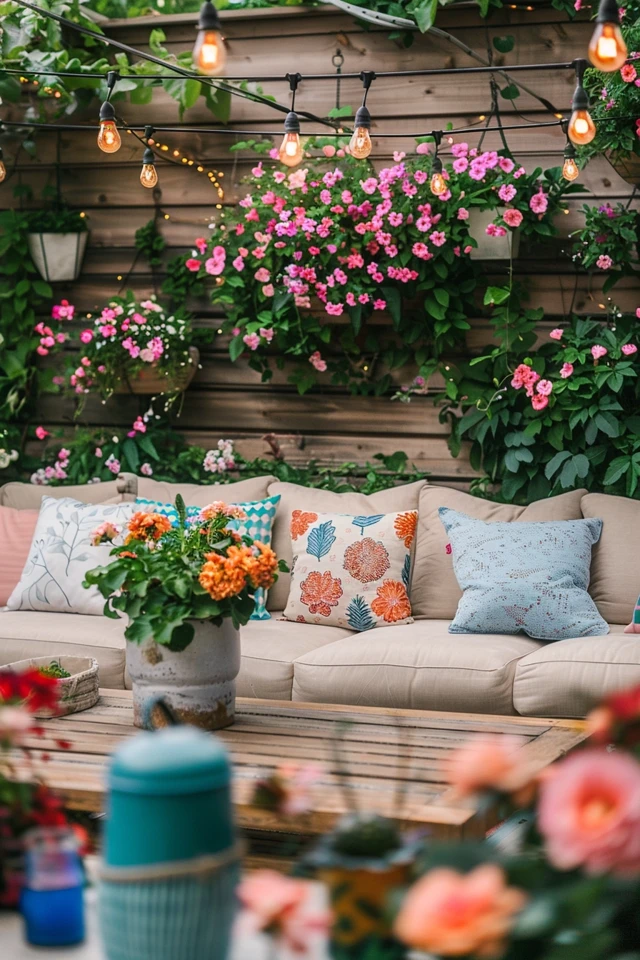 Patio Sitting Wall Ideas for Stylish Outdoor Lounging