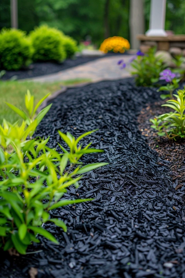 Enhancing Curb Appeal with Black Mulch