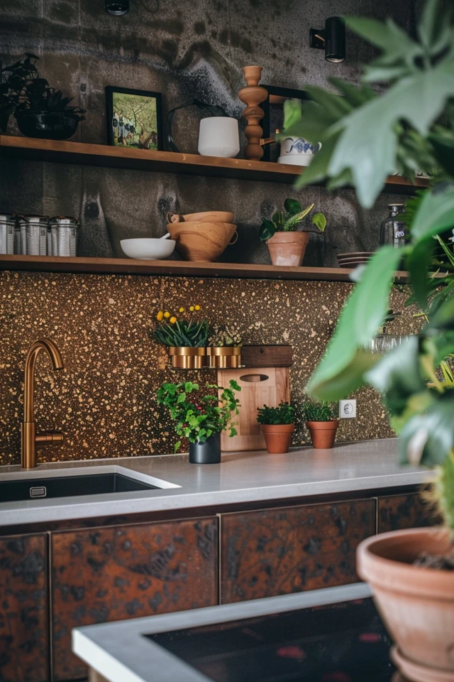 Warm Up Your Kitchen: Brown Backsplash Ideas