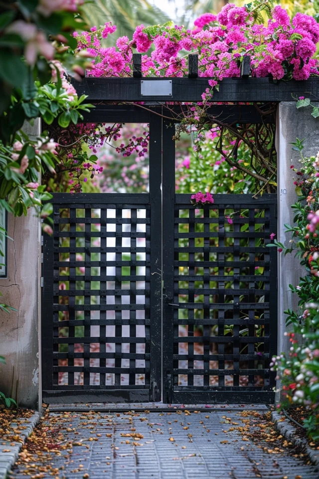 Lattice Gate Ideas for Charming Garden Entryways