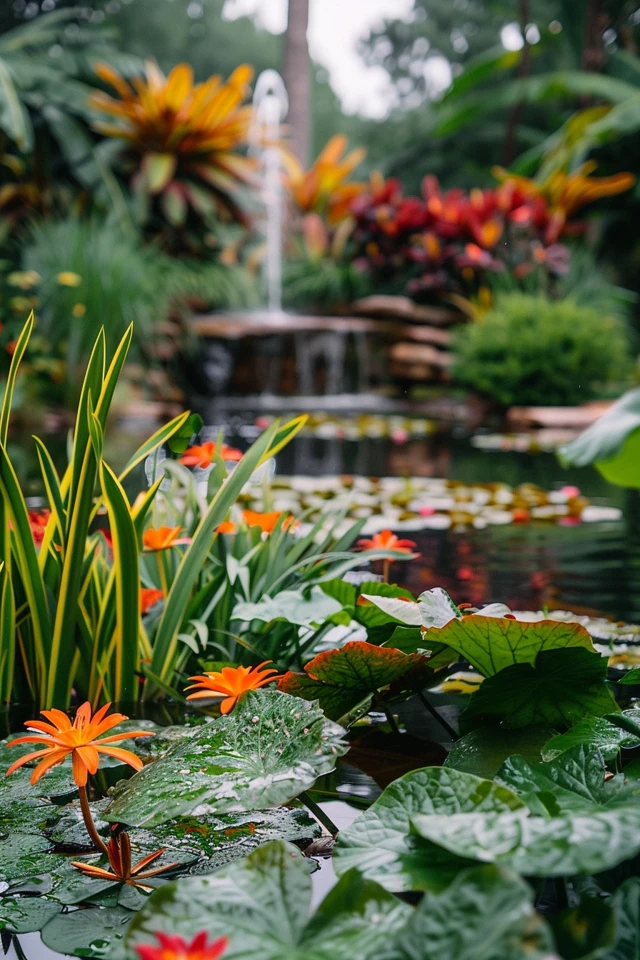 Plant Around the Pond for Natural Shade