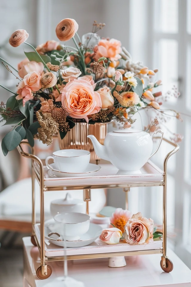 Tea Cart Styling Tips for a Beautiful Display