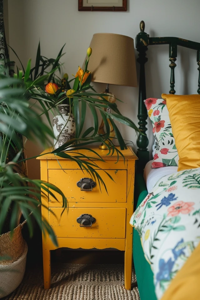 Refreshing with Color: Trendy Nightstand Color Schemes